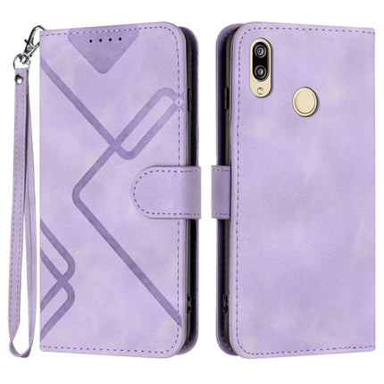 Line Pattern Skin Feel Leather Phone Case, For Huawei P20 lite, For Huawei P smart 2018/Enjoy 7S, For Huawei Mate 10 Lite/Maimang 6, For Huawei Mate 10 Pro