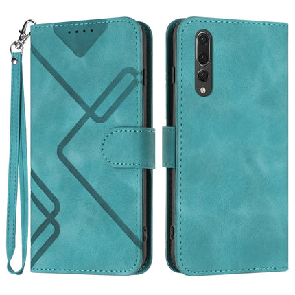 Line Pattern Skin Feel Leather Phone Case, For Huawei P smart 2019/nova lite 3, For Huawei Mate 20 Pro, For Huawei Mate 20 lite/Maimang 7, For Huawei P20 Pro