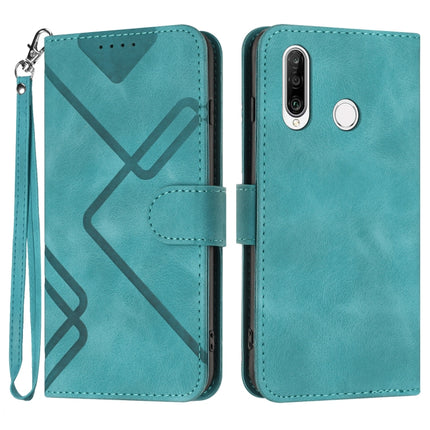 Line Pattern Skin Feel Leather Phone Case, For Huawei Y5 2019, For Huawei Y6 2019, For Huawei P30 lite/nova 4e, For Huawei P30 Pro