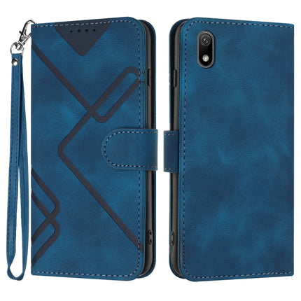 Line Pattern Skin Feel Leather Phone Case, For Huawei Y5 2019, For Huawei Y6 2019, For Huawei P30 lite/nova 4e, For Huawei P30 Pro