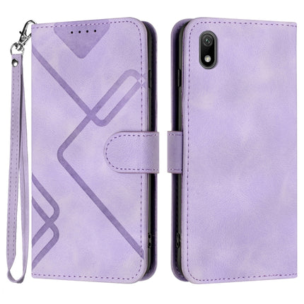 Line Pattern Skin Feel Leather Phone Case, For Huawei Y5 2019, For Huawei Y6 2019, For Huawei P30 lite/nova 4e, For Huawei P30 Pro