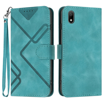 Line Pattern Skin Feel Leather Phone Case, For Huawei nova 8 SE, For Huawei Y5 2019, For Huawei Y6 2019, For Huawei P30 lite/nova 4e