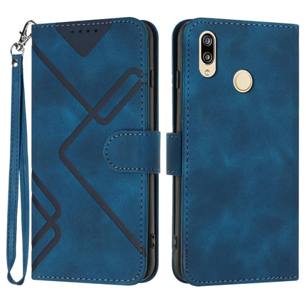 Line Pattern Skin Feel Leather Phone Case, For Huawei Y5 2019, For Huawei Y6 2019, For Huawei P30 lite/nova 4e, For Huawei P30 Pro