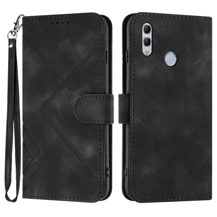 Line Pattern Skin Feel Leather Phone Case, For Huawei P smart 2019/nova lite 3, For Huawei Mate 20 Pro, For Huawei Mate 20 lite/Maimang 7, For Huawei P20 Pro
