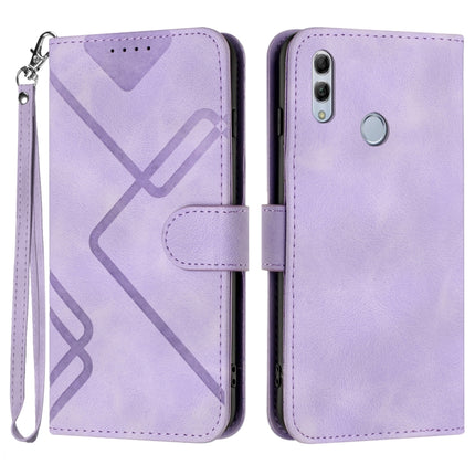 Line Pattern Skin Feel Leather Phone Case, For Huawei P smart 2019/nova lite 3, For Huawei Mate 20 Pro, For Huawei Mate 20 lite/Maimang 7, For Huawei P20 Pro
