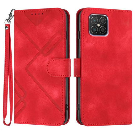 Line Pattern Skin Feel Leather Phone Case, For Huawei P50 Pro, For Huawei P50, For Huawei Enjoy 20 SE 4G, For Huawei nova 8 SE