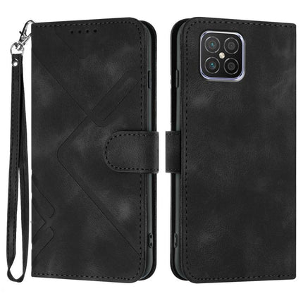 Line Pattern Skin Feel Leather Phone Case, For Huawei P50 Pro, For Huawei P50, For Huawei Enjoy 20 SE 4G, For Huawei nova 8 SE