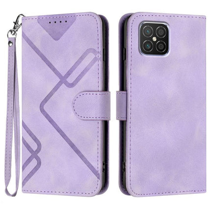 Line Pattern Skin Feel Leather Phone Case, For Huawei P50 Pro, For Huawei P50, For Huawei Enjoy 20 SE 4G, For Huawei nova 8 SE