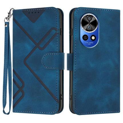 Line Pattern Skin Feel Leather Phone Case, For Huawei nova 12s, For Huawei nova Y72, For Huawei nova 12 Pro / nova 12 Ultra, For Huawei Enjoy 70