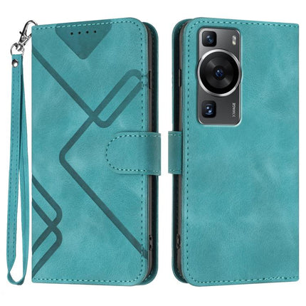 Line Pattern Skin Feel Leather Phone Case, For Huawei P60 / P60 Pro, For Huawei Enjoy 50 Pro / nova Y90, For Huawei Enjoy 50 / nova Y70, For Huawei Enjoy 20e