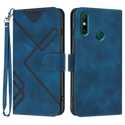 Line Pattern Skin Feel Leather Phone Case, For Huawei P60 / P60 Pro, For Huawei Enjoy 50 Pro / nova Y90, For Huawei Enjoy 50 / nova Y70, For Huawei Enjoy 20e
