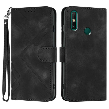Line Pattern Skin Feel Leather Phone Case, For Huawei P60 / P60 Pro, For Huawei Enjoy 50 Pro / nova Y90, For Huawei Enjoy 50 / nova Y70, For Huawei Enjoy 20e