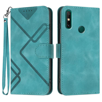 Line Pattern Skin Feel Leather Phone Case, For Huawei P60 / P60 Pro, For Huawei Enjoy 50 Pro / nova Y90, For Huawei Enjoy 50 / nova Y70, For Huawei Enjoy 20e