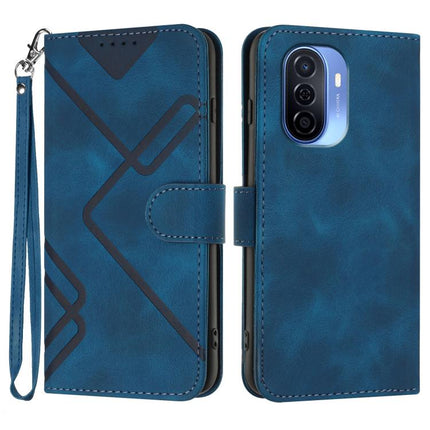 Line Pattern Skin Feel Leather Phone Case, For Huawei P60 / P60 Pro, For Huawei Enjoy 50 Pro / nova Y90, For Huawei Enjoy 50 / nova Y70, For Huawei Enjoy 20e