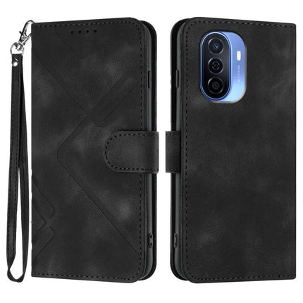 Line Pattern Skin Feel Leather Phone Case, For Huawei P60 / P60 Pro, For Huawei Enjoy 50 Pro / nova Y90, For Huawei Enjoy 50 / nova Y70, For Huawei Enjoy 20e