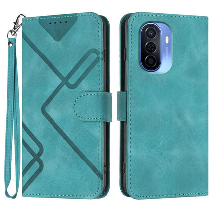 Line Pattern Skin Feel Leather Phone Case, For Huawei P60 / P60 Pro, For Huawei Enjoy 50 Pro / nova Y90, For Huawei Enjoy 50 / nova Y70, For Huawei Enjoy 20e