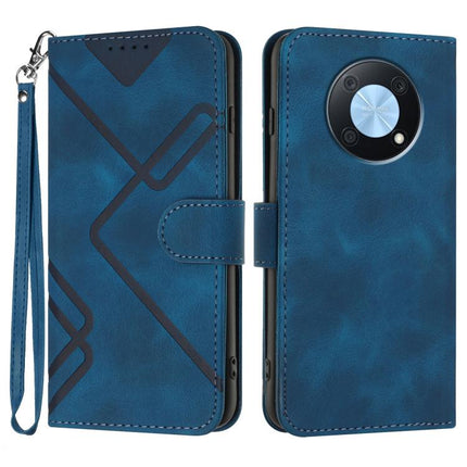 Line Pattern Skin Feel Leather Phone Case, For Huawei Enjoy 70, For Huawei P60 / P60 Pro, For Huawei Enjoy 50 Pro / nova Y90, For Huawei Enjoy 50 / nova Y70