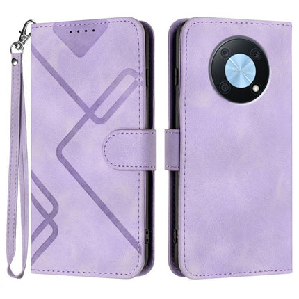 Line Pattern Skin Feel Leather Phone Case, For Huawei P60 / P60 Pro, For Huawei Enjoy 50 Pro / nova Y90, For Huawei Enjoy 50 / nova Y70, For Huawei Enjoy 20e