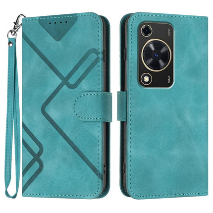 Line Pattern Skin Feel Leather Phone Case, For Huawei nova 12s, For Huawei nova Y72, For Huawei nova 12 Pro / nova 12 Ultra, For Huawei Enjoy 70