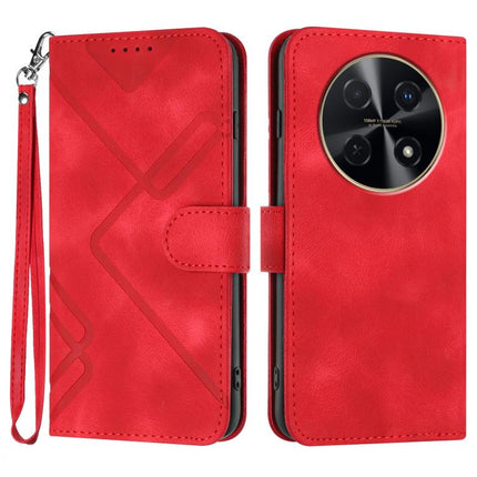 Line Pattern Skin Feel Leather Phone Case, For Huawei Pura 80 5G, For Huawei Mate 70 Pro / Mate 70 Pro+, For Huawei Mate 70, For Huawei nova 12i