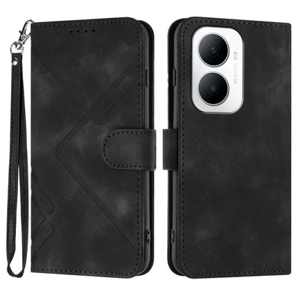 Line Pattern Skin Feel Leather Phone Case, For Huawei Enjoy 80 Plus, For Huawei Pura 80 5G, For Huawei Mate 70 Pro / Mate 70 Pro+, For Huawei Mate 70