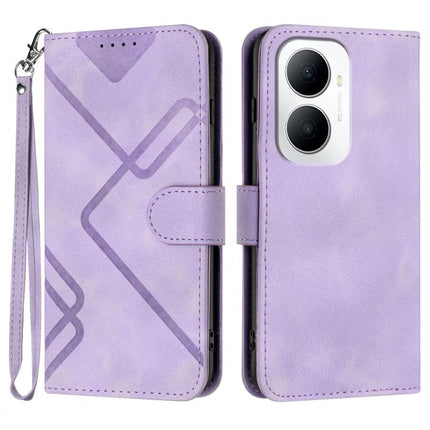 Line Pattern Skin Feel Leather Phone Case, For Huawei Enjoy 80 Plus, For Huawei Pura 80 5G, For Huawei Mate 70 Pro / Mate 70 Pro+, For Huawei Mate 70