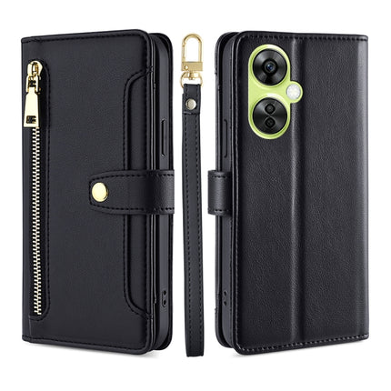 Sheep Texture Cross-body Zipper Wallet Leather Phone Case, For OnePlus Nord CE3 5G, For OnePlus Nord CE 3 Lite 5G