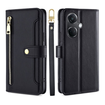 Sheep Texture Cross-body Zipper Wallet Leather Phone Case, For OnePlus Nord CE3 5G, For OnePlus Nord CE 3 Lite 5G