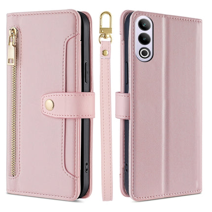 Sheep Texture Cross-body Zipper Wallet Leather Phone Case, For OnePlus Nord CE 4 Lite 5G, For OnePlus Ace 3V 5G, For OnePlus Nord CE4, For OnePlus Ace 2 Pro
