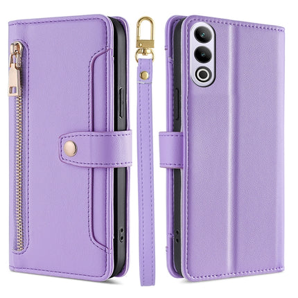 Sheep Texture Cross-body Zipper Wallet Leather Phone Case, For OnePlus Nord CE 4 Lite 5G, For OnePlus Ace 3V 5G, For OnePlus Nord CE4, For OnePlus Ace 2 Pro