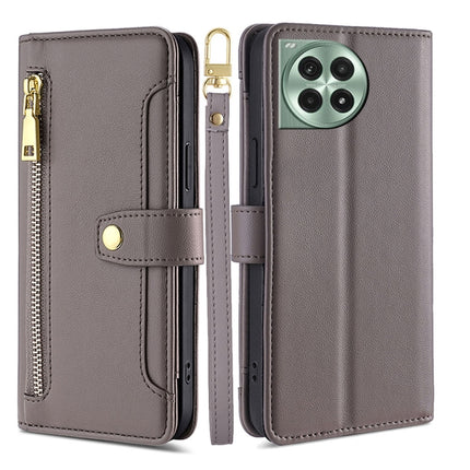 Sheep Texture Cross-body Zipper Wallet Leather Phone Case, For OnePlus Ace 5 Ultra / Nord 5, For OnePlus Ace 5 Racing / Nord CE5, For OnePlus Ace 5 / 5 Pro, For OnePlus Ace 3 Pro 5G