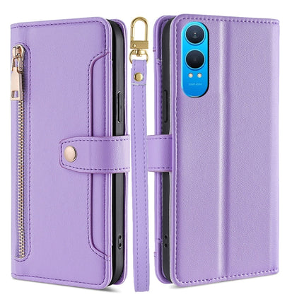 Sheep Texture Cross-body Zipper Wallet Leather Phone Case, For OnePlus Nord CE 4 Lite 5G, For OnePlus Ace 3V 5G, For OnePlus Nord CE4, For OnePlus Ace 2 Pro