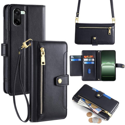 Sheep Texture Cross-body Zipper Wallet Leather Phone Case, For OnePlus Ace 5 Ultra / Nord 5, For OnePlus Ace 5 Racing / Nord CE5, For OnePlus Ace 5 / 5 Pro, For OnePlus Ace 3 Pro 5G