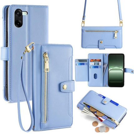Sheep Texture Cross-body Zipper Wallet Leather Phone Case, For OnePlus Ace 5 Ultra / Nord 5, For OnePlus Ace 5 Racing / Nord CE5, For OnePlus Ace 5 / 5 Pro, For OnePlus Ace 3 Pro 5G