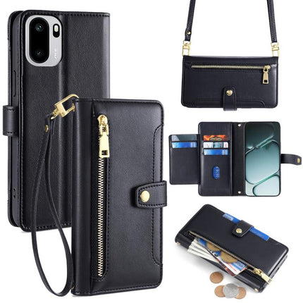Sheep Texture Cross-body Zipper Wallet Leather Phone Case, For OnePlus 15T 5G, For OnePlus Turbo 6 / 6V, For OnePlus Ace 6, For OnePlus 15 5G