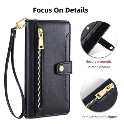 Sheep Texture Cross-body Zipper Wallet Leather Phone Case, For OnePlus 15T 5G, For OnePlus Turbo 6 / 6V, For OnePlus Ace 6, For OnePlus 15 5G