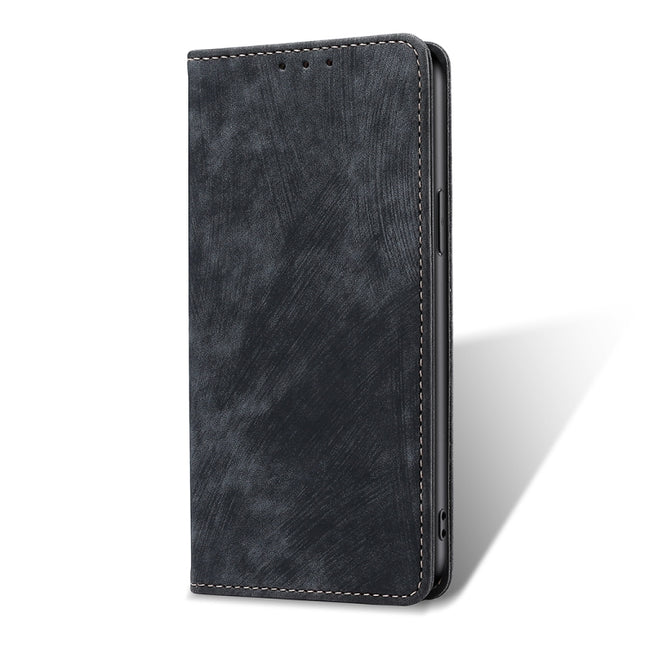 RFID Anti-theft Brush Magnetic Leather Phone Case, For OPPO Reno10 Pro+ 5G, For OPPO A1 5G, For OPPO A79 5G