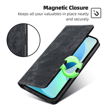 RFID Anti-theft Brush Magnetic Leather Phone Case, For OPPO Reno10 Pro+ 5G, For OPPO A1 5G, For OPPO A79 5G