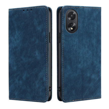 RFID Anti-theft Brush Magnetic Leather Phone Case, For OPPO Find X7 Ultra 5G, For OPPO A38 4G / A18 4G, For OPPO A2 Pro 5G, For OPPO A58 4G