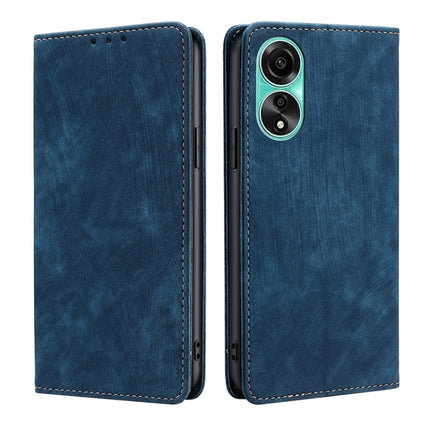 RFID Anti-theft Brush Magnetic Leather Phone Case, For OPPO Reno10 5G / Reno10 Pro 5G Global, For OPPO A78 4G, For OPPO Reno10 Pro+ 5G, For OPPO A1 5G