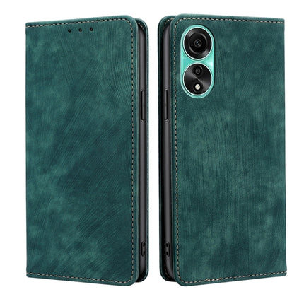 RFID Anti-theft Brush Magnetic Leather Phone Case, For OPPO Reno10 5G / Reno10 Pro 5G Global, For OPPO A78 4G, For OPPO Reno10 Pro+ 5G, For OPPO A1 5G