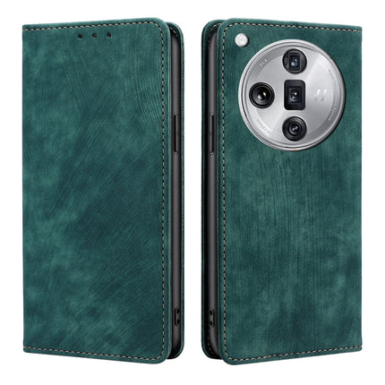 RFID Anti-theft Brush Magnetic Leather Phone Case, For OPPO Find X7 Ultra 5G, For OPPO A38 4G / A18 4G, For OPPO A2 Pro 5G, For OPPO A58 4G