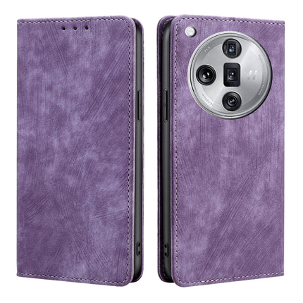 RFID Anti-theft Brush Magnetic Leather Phone Case, For OPPO Find X7 Ultra 5G, For OPPO A38 4G / A18 4G, For OPPO A2 Pro 5G, For OPPO A58 4G