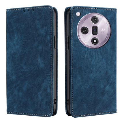 RFID Anti-theft Brush Magnetic Leather Phone Case, For OPPO Reno11 F 5G, For OPPO Find X7 5G, For OPPO Find X7 Ultra 5G, For OPPO A38 4G / A18 4G