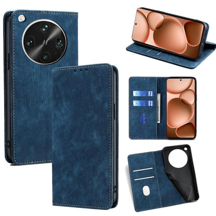 RFID Anti-theft Brush Magnetic Leather Phone Case, For OPPO Find X8s 5G, For OPPO Find X8 Ultra 5G, For OPPO F29 5G Global, For OPPO A5 Pro 5G Global