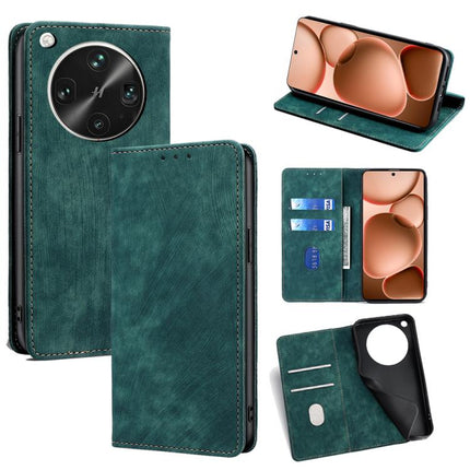 RFID Anti-theft Brush Magnetic Leather Phone Case, For OPPO Find X8s 5G, For OPPO Find X8 Ultra 5G, For OPPO F29 5G Global, For OPPO A5 Pro 5G Global