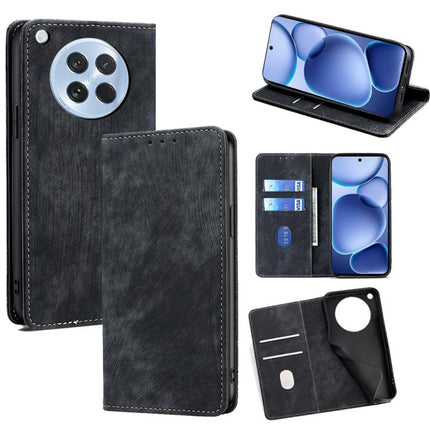 RFID Anti-theft Brush Magnetic Leather Phone Case, For OPPO Find X8s 5G, For OPPO Find X8 Ultra 5G, For OPPO F29 5G Global, For OPPO A5 Pro 5G Global