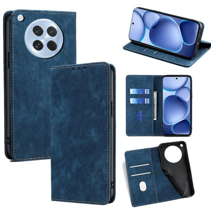 RFID Anti-theft Brush Magnetic Leather Phone Case, For OPPO Find X8s 5G, For OPPO Find X8 Ultra 5G, For OPPO F29 5G Global, For OPPO A5 Pro 5G Global