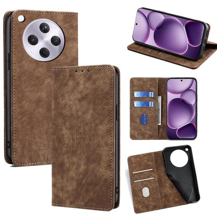 RFID Anti-theft Brush Magnetic Leather Phone Case, For OPPO A5 5G 2025 Global, For OPPO Find X8s+ 5G, For OPPO Find X8s 5G, For OPPO Find X8 Ultra 5G