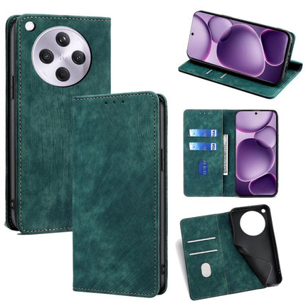 RFID Anti-theft Brush Magnetic Leather Phone Case, For OPPO A5 5G 2025 Global, For OPPO Find X8s+ 5G, For OPPO Find X8s 5G, For OPPO Find X8 Ultra 5G